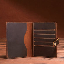 Load image into Gallery viewer, Leather Passport Holder Vintage Card Holder, SF053