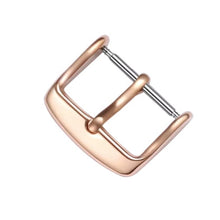 Load image into Gallery viewer, 5pcs IP Plated Stainless Steel Pin Buckle Watch Accessories, Color: Silver 12mm, Silver 12mm, Silver 14mm, Silver 16mm, Silver 18mm, Silver 20mm, Rose Gold 12mm, Rose Gold 14mm, Rose Gold 16mm, Rose Gold 18mm, Rose Gold 20mm, Rose Gold 22mm, Gold 12mm ...