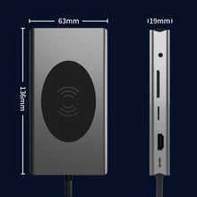 Load image into Gallery viewer, BX13V 13 In 1 Type-C Docking Station Wireless Charging Hub, BX13V