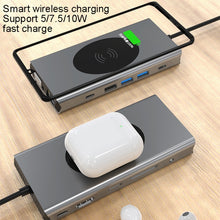 Load image into Gallery viewer, BX13V 13 In 1 Type-C Docking Station Wireless Charging Hub, BX13V