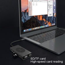 Load image into Gallery viewer, BX13V 13 In 1 Type-C Docking Station Wireless Charging Hub, BX13V