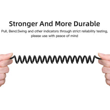 Load image into Gallery viewer, 3.5mm Male To Female Spring AUX Extension Cable Speaker Audio Cable, Cable Length: 1.5m