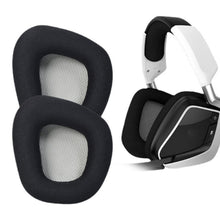 Load image into Gallery viewer, 2 PCS Replacement Earpads for Corsair Void Pro Elite,Style:, Head Beam Pad, Black Protein Leather, Black Grid, Gray Bottom Grid, Red Bottom Grid, Yellow Bottom Grid, Black Ice Sensory Leather, Black Lamb Leather