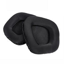 Load image into Gallery viewer, 2 PCS Replacement Earpads for Corsair Void Pro Elite,Style:, Head Beam Pad, Black Protein Leather, Black Grid, Gray Bottom Grid, Red Bottom Grid, Yellow Bottom Grid, Black Ice Sensory Leather, Black Lamb Leather