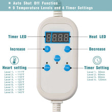Load image into Gallery viewer, Smart Machine Washable Temperature Control Heating Physiotherapy Heating Pad, Plug Specifications:, EU Plug, US Plug
