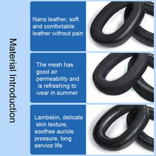 Load image into Gallery viewer, 2 PCS Earmuff Head Beam For Sennheiser GSP600 GSP500 GSP670,Style:, Head Beam, Lambskin, Mesh Cloth, Ice Gel, Nanosplicing