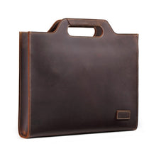 Load image into Gallery viewer, Leather Vintage Shoulder Bag Crossbody Portable Business Briefcase, Business Briefcase