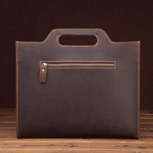 Load image into Gallery viewer, Leather Vintage Shoulder Bag Crossbody Portable Business Briefcase, Business Briefcase