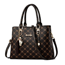 Load image into Gallery viewer, 422 Large Capacity Printing Handbag, Deep Coffee Deep Coffee Print, Bronze Deep Coffee Print, Dark Red Deep Coffee Print, Bronze Rice White Print, Rice White Rice White Print