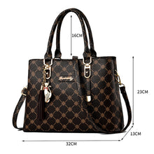 Load image into Gallery viewer, 422 Large Capacity Printing Handbag, Deep Coffee Deep Coffee Print, Bronze Deep Coffee Print, Dark Red Deep Coffee Print, Bronze Rice White Print, Rice White Rice White Print