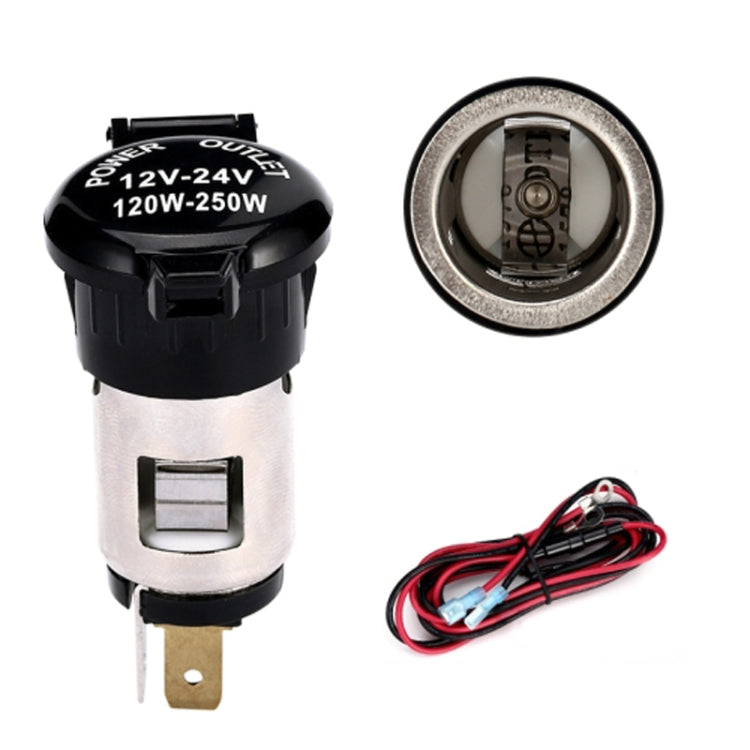 Car Modified Cigarette Lighter Waterproof Vehicle Charging Power Socket No Cigarette Type (with 1.5cm Line), Cigarette Type (with 1.5m Line), Cigarette Type (with 15cm Line), No Cigarette Type (with 1.5m Line), No Cigarette Type (with 15cm Line)