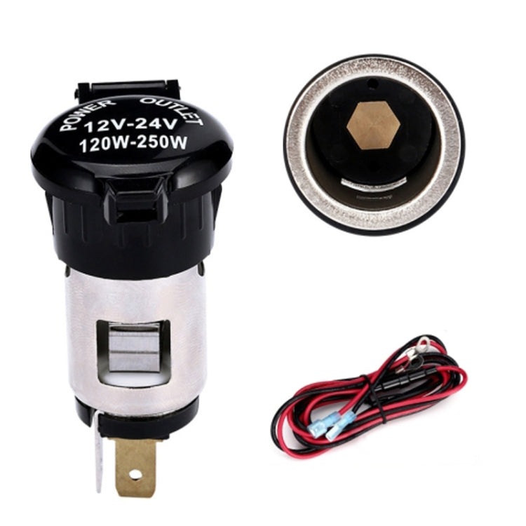 Car Modified Cigarette Lighter Waterproof Vehicle Charging Power Socket No Cigarette Type (with 1.5cm Line), Cigarette Type (with 1.5m Line), Cigarette Type (with 15cm Line), No Cigarette Type (with 1.5m Line), No Cigarette Type (with 15cm Line)