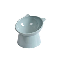 Load image into Gallery viewer, Pet Tall Protection Cervical Slant Mouth Food Bowl Anti-overturning Plastic Cat Bowl, Blue, Pink, Gray