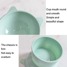 Load image into Gallery viewer, Pet Tall Protection Cervical Slant Mouth Food Bowl Anti-overturning Plastic Cat Bowl, Blue, Pink, Gray