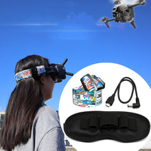 Load image into Gallery viewer, Flight Video Glasses Graffiti Color Headband Fixed Strap For DJI FPV Goggles V2, Strap, Strap + Power Line, Strap + Power Line + Pad
