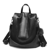 Load image into Gallery viewer, TFZ468 Vintage PU Soft Leather Ladies Backpack, Black, Khaki
