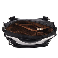 Load image into Gallery viewer, TFZ 250 Geometric Colorblock Soft Leather Handbag, Red Wine, Green, Black, Dark Gray, Black White, Rubber Pink