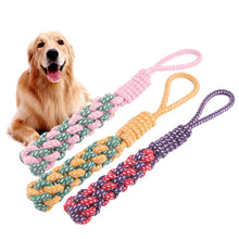 Load image into Gallery viewer, 3 PCS Pet Hand-pulled Chewing Toy Dog Molar Cotton Rope, Color Random Delivery, 3 PCS Color Random Delivery