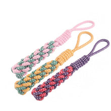 Load image into Gallery viewer, 3 PCS Pet Hand-pulled Chewing Toy Dog Molar Cotton Rope, Color Random Delivery, 3 PCS Color Random Delivery