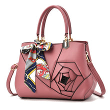 Load image into Gallery viewer, 378 Three-dimensional Carved Ladies Handbag, Red Wine, Khaki, Black, Dark Gray, Rubber Pink