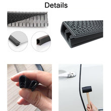 Load image into Gallery viewer, 5m U-shaped Non-stick Car Rubber Seal Bumper, Black, White, Grey, Blue, Red