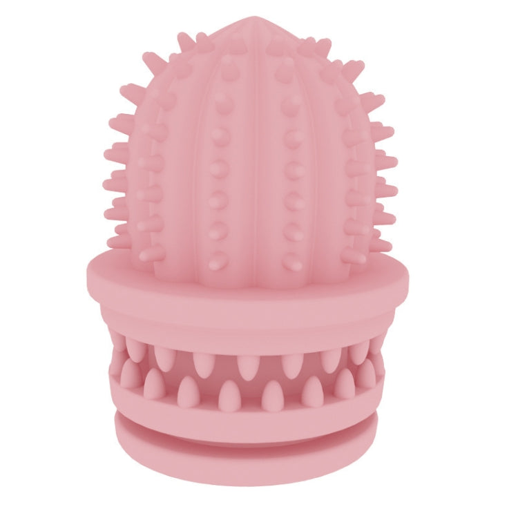Pet Cleaning Teeth TPR Cactus Lightweight Bite-resistant Educational Toys, Cactus Avocado Green, Cactus Light Blue, Cactus Light Pink