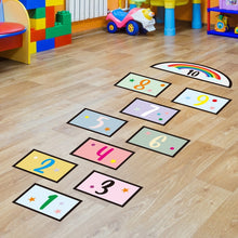 Load image into Gallery viewer, Digital Jumping Grid Game Cartoon Floor Paste Preschool Ground Decoration For Children