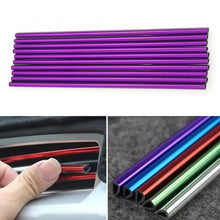 Load image into Gallery viewer, 10pcs/pack Car Air Conditioner Vent U-Shaped Electroplating Decorative Strip