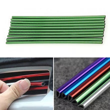 Load image into Gallery viewer, 10pcs/pack Car Air Conditioner Vent U-Shaped Electroplating Decorative Strip