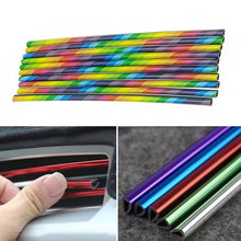 Load image into Gallery viewer, 10pcs/pack Car Air Conditioner Vent U-Shaped Electroplating Decorative Strip