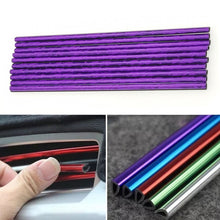 Load image into Gallery viewer, 10pcs/pack Car Air Conditioner Vent U-Shaped Electroplating Decorative Strip