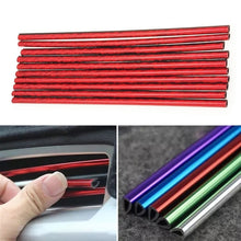 Load image into Gallery viewer, 10pcs/pack Car Air Conditioner Vent U-Shaped Electroplating Decorative Strip
