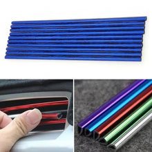 Load image into Gallery viewer, 10pcs/pack Car Air Conditioner Vent U-Shaped Electroplating Decorative Strip