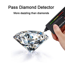 Load image into Gallery viewer, XMZ018 925 Silver Moissanite Diamond Necklace Square Diamond Neck Chain, Specification:, XMZ018 1 Carat, XMZ018 2 Carat