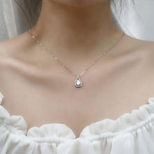 Load image into Gallery viewer, XMZ018 925 Silver Moissanite Diamond Necklace Square Diamond Neck Chain, Specification:, XMZ018 1 Carat, XMZ018 2 Carat