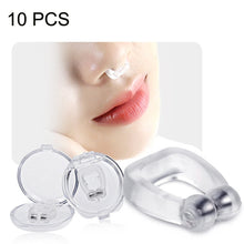 Load image into Gallery viewer, 10 PCS Mini Portable Silicone Magnetic Anti-snoring Device, 10 PCS
