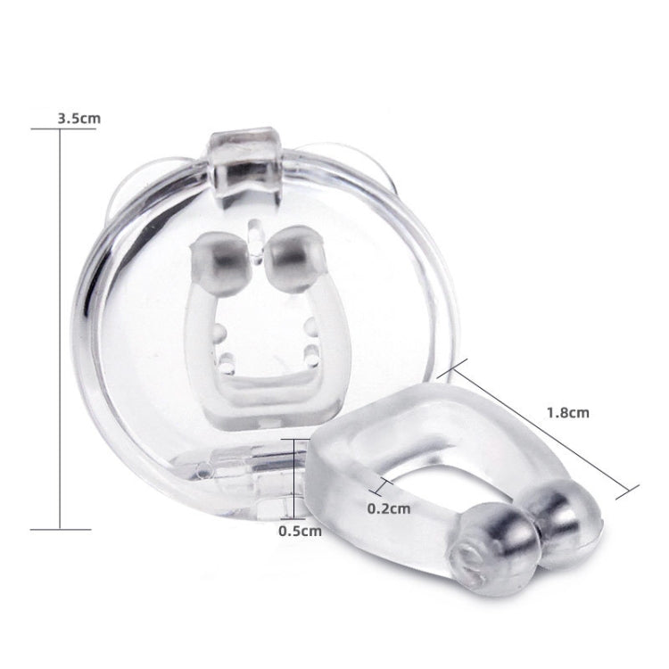 10 PCS Mini Portable Silicone Magnetic Anti-snoring Device, 10 PCS