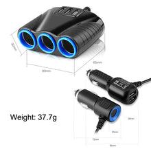 Load image into Gallery viewer, JY-1905 120W Multifunctional USB 3 In 1 Car Cigarette Lighter Car Charger, Style:, 3 Ports, 5 Ports
