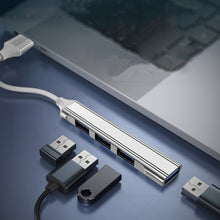 Load image into Gallery viewer, 4 in 1 Mini Multifunctional Expanded Docking, Spec: Type-C/USB-C 3.0 (Silver), Type-C/USB-C 3.0 (Silver), Type-C/USB-C 3.0 (Gray), Type-C/USB-C 3.0 (Pink), USB 3.0 (Silver), USB 3.0 (Gray), USB 3.0 (Pink)