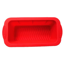 Load image into Gallery viewer, Silicone Pizza Toast Box Long Cake Mold, Long (Purple), Long (Red), Long (Blue)