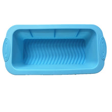 Load image into Gallery viewer, Silicone Pizza Toast Box Long Cake Mold, Long (Purple), Long (Red), Long (Blue)