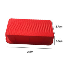 Load image into Gallery viewer, Silicone Pizza Toast Box Long Cake Mold, Long (Purple), Long (Red), Long (Blue)