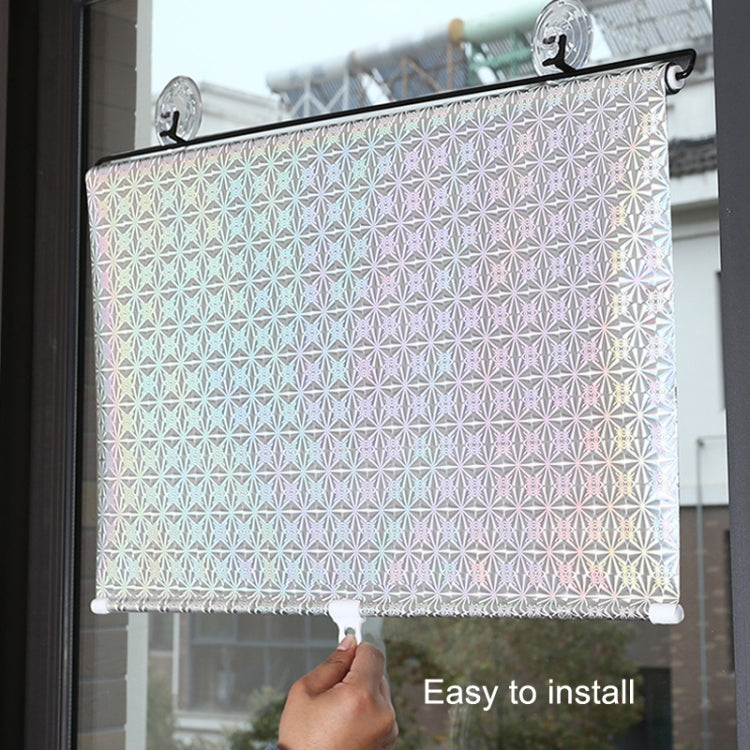 Suction Cup Car Shade Curtain Window Telescopic Roller Blind, Size: 50x125cm Silver Laser, 40x60cm Black Mesh, 40x60cm Silver Lyser, 40x125cm Silver Lyser, 50x125cm Silver Laser, 40x125cm Black Mesh, 45x125cm Silver Lyser, 45x125cm Black Mesh          ...