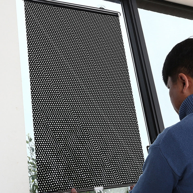 Suction Cup Car Shade Curtain Window Telescopic Roller Blind, Size: 50x125cm Silver Laser, 40x60cm Black Mesh, 40x60cm Silver Lyser, 40x125cm Silver Lyser, 50x125cm Silver Laser, 40x125cm Black Mesh, 45x125cm Silver Lyser, 45x125cm Black Mesh          ...