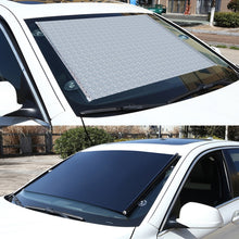 Load image into Gallery viewer, Suction Cup Car Shade Curtain Window Telescopic Roller Blind, Size: 50x125cm Silver Laser, 50x125cm Silver Laser, 40x125cm Black Mesh, 45x125cm Silver Lyser, 40x60cm Silver Lyser, 40x125cm Silver Lyser