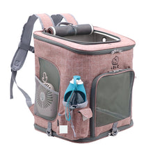 Load image into Gallery viewer, LDLC QS-002-L Foldable And Breathable Portable Pet Backpack, Light Gray, Light Pink, Denim Blue, Ginger Yellow