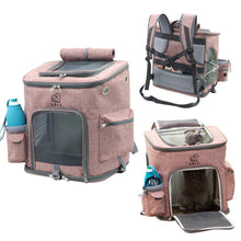 Load image into Gallery viewer, LDLC QS-002-L Foldable And Breathable Portable Pet Backpack, Light Gray, Light Pink, Denim Blue, Ginger Yellow