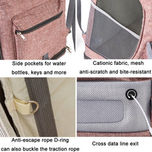 Load image into Gallery viewer, LDLC QS-002-L Foldable And Breathable Portable Pet Backpack, Light Gray, Light Pink, Denim Blue, Ginger Yellow