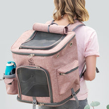 Load image into Gallery viewer, LDLC QS-002-L Foldable And Breathable Portable Pet Backpack, Light Gray, Light Pink, Denim Blue, Ginger Yellow