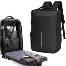 Load image into Gallery viewer, Men Business Shoulder USB External Interface Computer Bag, Color: 8001 Black, 8001 Black, 8001 Gray, 8001 Blue, 8001 Red, 8003 Black, 8003 Gray, 8003 Blue, 8003 Red, 8001-J Black, 8001-J Gray, 8001-J Blue, 8001-J Red